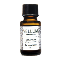 VELLUM WELLNESS Geranium Essential Oil (15Ml) for Aroma Diffusers And Natural Skincare