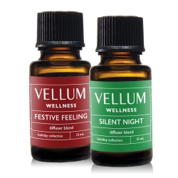 VELLUM WELLNESS Holiday Blend Duo for Use In Aroma Diffuser (15 Ml X 2)