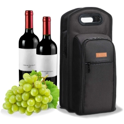 HLD Allcamp 9 Piece Wine Travel Bag And Insulated Wine Carrier Tote Carrying Cooler Bag With Handle Great Gift for Wine Lover
