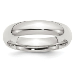GEM AND HARMONY Ladies Comfort Fit 5MM Wedding Band Ring In Sterling In Silver