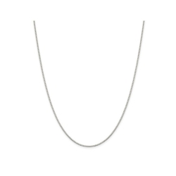 GEM AND HARMONY Box Chain Necklace In Sterling 18 Inches (1.10Mm) In Silver