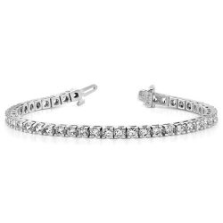 GEM AND HARMONY 1.25 Carat (Ctw Si1-Vs2, E-F) Lab Grown Diamond Tennis Bracelet In 14K Gold In White