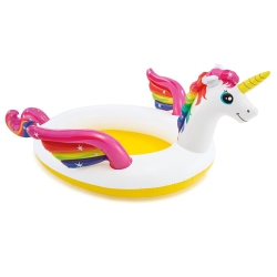 INTEX Mystic Unicorn Inflatable Spray Pool 107" X 76" X 41