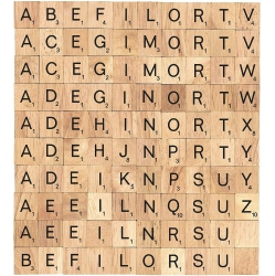 SAG 500PCs Scrabble Letters for Crafts Wood Tiles A-Z Capital Letters for Crafts Set