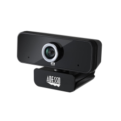 ADESSO Cybertrack 6S, 4K 8 Megapixel Ultra HD Manual Focus Webcam With Built In Microphone & Privacy Shutter