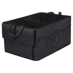 ISTAR Car Trunk Organizer, Car Storage Organizer, Collapsible Multi-Compartment Car Organizer, Suv Trunk Organizer, Non-Slip Bottom, Adjustable