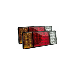 12v 36 Led Rear Tail Lights Lamp Pair 4 Function Trailer Caravan Truck Lorry CA
