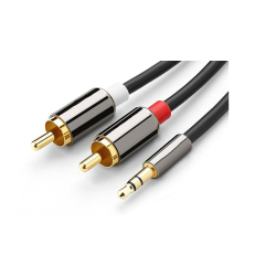 RCA New Twin White 2X Phono to Stereo 3.5MM Mini Jack Stereo Audio Aux Cable In Red