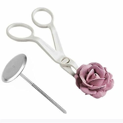 SAG Flower Lifter Icing Fondant Cake Decorating Tool Scissor Clip Cream Transfer
