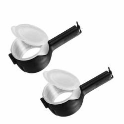 2x Seal Pour Food Storage Bag Clip Snack Sealing Clip Fresh Keeping Sealer Clamp
