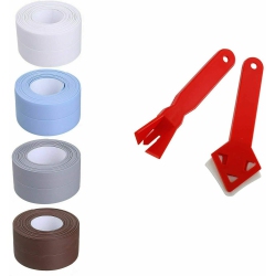 SAG Kitchen Tape Self Caulk Waterproof Sealing Bathtub Tape With 2 Caulking Tools