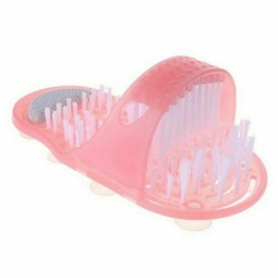 Simple Feet Cleaner Foot Scrubber Feet Shower Spa Easy Cleaning Brush Slippers