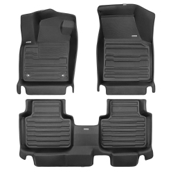 TUXMAT - for Volkswagen Atlas Cross Sport 2020-2025 Models - Custom Car Mats - Maximum Coverage, All Weather, Laser Measured - This Full Set