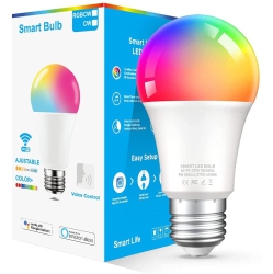 NIERBO Wifi Smart Spotlight, Sebami 10W Smart Wifi Bulb Led Bulb Warm / Cold & RGB Lights Dimmable Smart Wifi Led Bulb Voice Control By Amazon Alexa