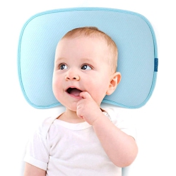 ISTAR Baby Pillow for Newborn Infant Flat Head Baby Pillow for Sleeping Baby Head Shaping Pillow for 0-12 Months Newborn Head Shaping Pillow Washable