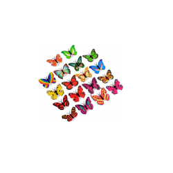 SAG 1-5 PCs Butterfly Light 3D Colorful Stick On Mood Light Toy Wall Decor Party Ca
