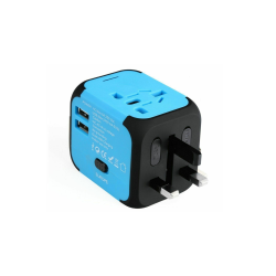 Universal International Travel Adapter 2 USB Power Plug for 250 country