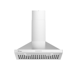 EMPAVA 30 In. 400 Cfm Wall Mount Range Hood - Ducted Exhaust Kitchen Vent - Push Button Controls - 3 Speed Fan - Permanent Filter - Leds Light