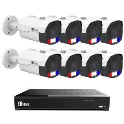 ELDER Ai Security Camera System Motorized 12Mp Nvr 8Ch Poe, 8-Camera 4K Dual-Light Outdoor 4Tb, Long-Range Night Vision, Sony Sensor & Ndaa, Full