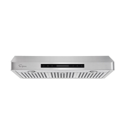 EMPAVA 30 In. 500 Cfm Ducted Under Cabinet Range Hood With Soft Touch Controls - Sealed Aluminum Motor – 4 Speeds Fans Electronic Switch