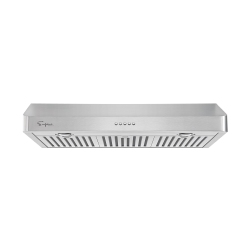 EMPAVA 36 In. 500 Cfm Ducted Under Cabinet Range Hood \w Push Button Controls - Sealed Aluminum Motor – 3 Speeds Fans Mechanical Switch – Baffle