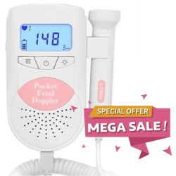 LILJUMPER Fetal Doppler | Baby Heart Monitor With Gel – Health Canada Licensed – Jpd-100S6 (Open Box)