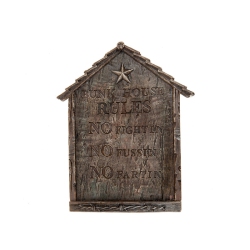MAISON CONCEPTS Resin Wall Plaque (Bunk House Rules)