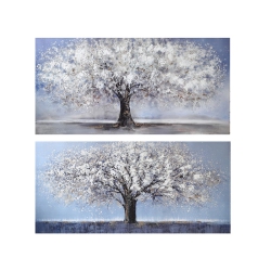MAISON CONCEPTS Hand Painted Canvas Wall Art (The Sacred Tree) - Set Of 2