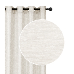 MAISON CONCEPTS Jacquard Blackout Panel W 8 Grom (Linea) (Ivory) (96") - Set Of 2