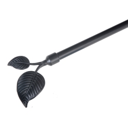 MAISON CONCEPTS 16/19MM Metal Drape Pole Set (Foliole - Black) (28-48)