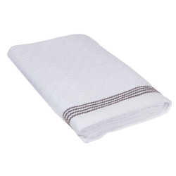 MAISON CONCEPTS Luxury Stitch Bath Towel (30 X 60) (White) - Set Of 2