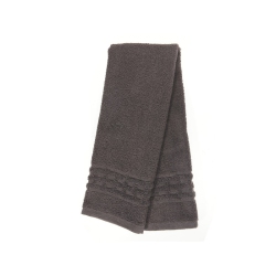 MAISON CONCEPTS Basketweave Hand Towel (16 X 27) (Charcoal Gray) - Set Of 6