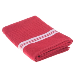 MAISON CONCEPTS Deluxe Bath Towel (27 X 50) (Red) - Set Of 2