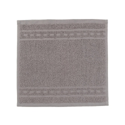 MAISON CONCEPTS Basketweave Wash Cloth (12 X 12) (Light Gray) - Set Of 6