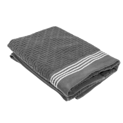 MAISON CONCEPTS Luxury Stitch Bath Towel (27 X 50) (Cool Gray) - Set Of 2