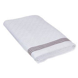 MAISON CONCEPTS Luxury Stitch Bath Towel (27 X 50) (White) - Set Of 2