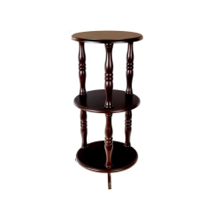 MAISON CONCEPTS 3 Tier Wooden Round Shelf