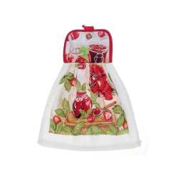 MAISON CONCEPTS Tie Hand Towel (Strawberry Jam) - Set Of 2