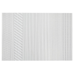 MAISON CONCEPTS Vinyl Placemat (Regalia) (Silver) - Set Of 12