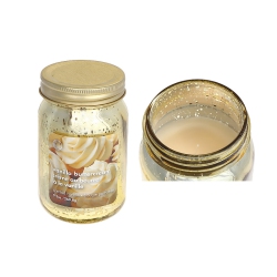 MAISON CONCEPTS 9.2OZ Electroplated Mason Jar Candle (Vanilla Buttercream) - Set Of 2