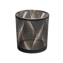 MAISON CONCEPTS Glass Tealight Holder (Waves) - Set Of 2