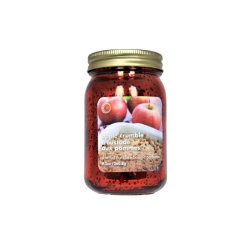 MAISON CONCEPTS 9.2OZ Electroplated Mason Jar Candle (Apple Crumble) - Set Of 2