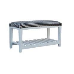 MAISON CONCEPTS Wood Bench With Shelf (Nautica)
