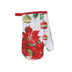 MAISON CONCEPTS Oven Mitt (Ornaments Poinsettia) - Set Of 4