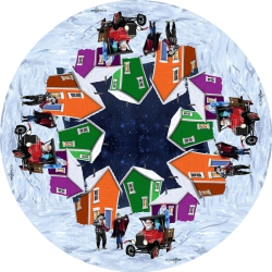 MAISON CONCEPTS Polyester Digital Print Tablecloth (Santa's Helpers) (54 X 72)