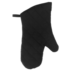 MAISON CONCEPTS Quilted Oven Mitt (Black) (7.5" X 13") - Set Of 4