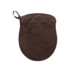 MAISON CONCEPTS Quilted Pot Holder With Pocket (Chocolate) - Set Of 4