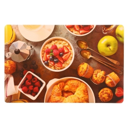 MAISON CONCEPTS Plastic Placemat (Gourmet Breakfast) - Set Of 12