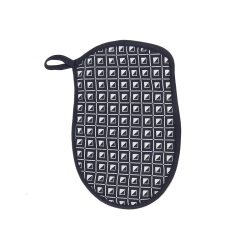 MAISON CONCEPTS Silicon Print Pot Holder (Geo) (Navy Blue) - Set Of 4