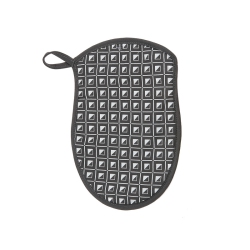MAISON CONCEPTS Silicon Print Pot Holder (Geo) (Gray) - Set Of 4